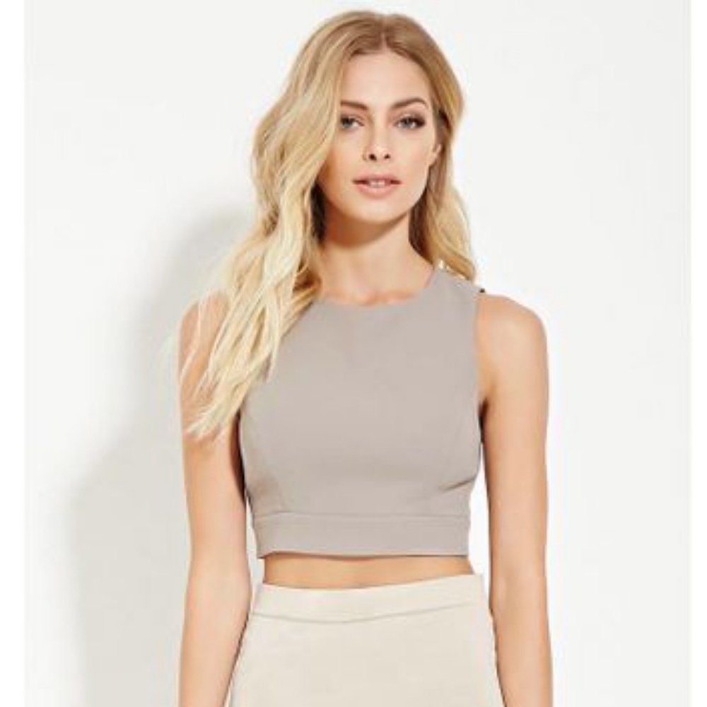 Forever 21 Contemporary cutout crop top